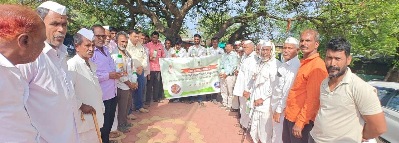 ICAR-NRCP, Solapur organized ‘Kheti Bachao Abhiyan’ programme at Ranmasle Village, Taluka North Solapur, District Solapur on 11.06.2026