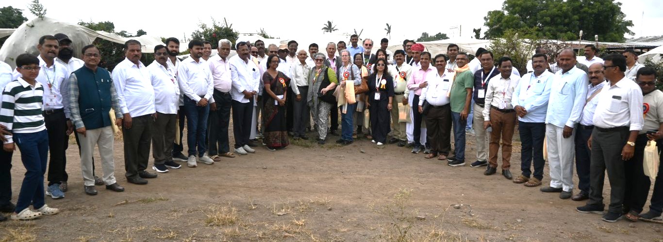 Exposure visit of invited Indian and Foreign delegates of ICP-2026 to pomegranate orchards of progressive farmers on 06 September 2026 at Pune, Maharashtra