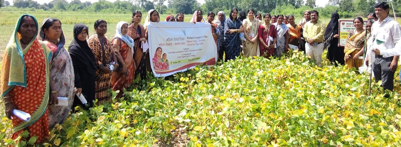 Field demonstration on the occasion of Women Farmers' Day on 15.10.2026
